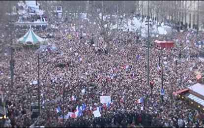 Marcha contra terrorismo reúne 4 milhões em Paris