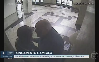 Porteiro denuncia morador de Copacabana por racismo e ameaça: ‘Chamou de macaco e disse que ia me matar’
